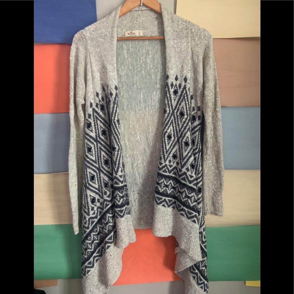 Hollister Long Open Cardigan size S